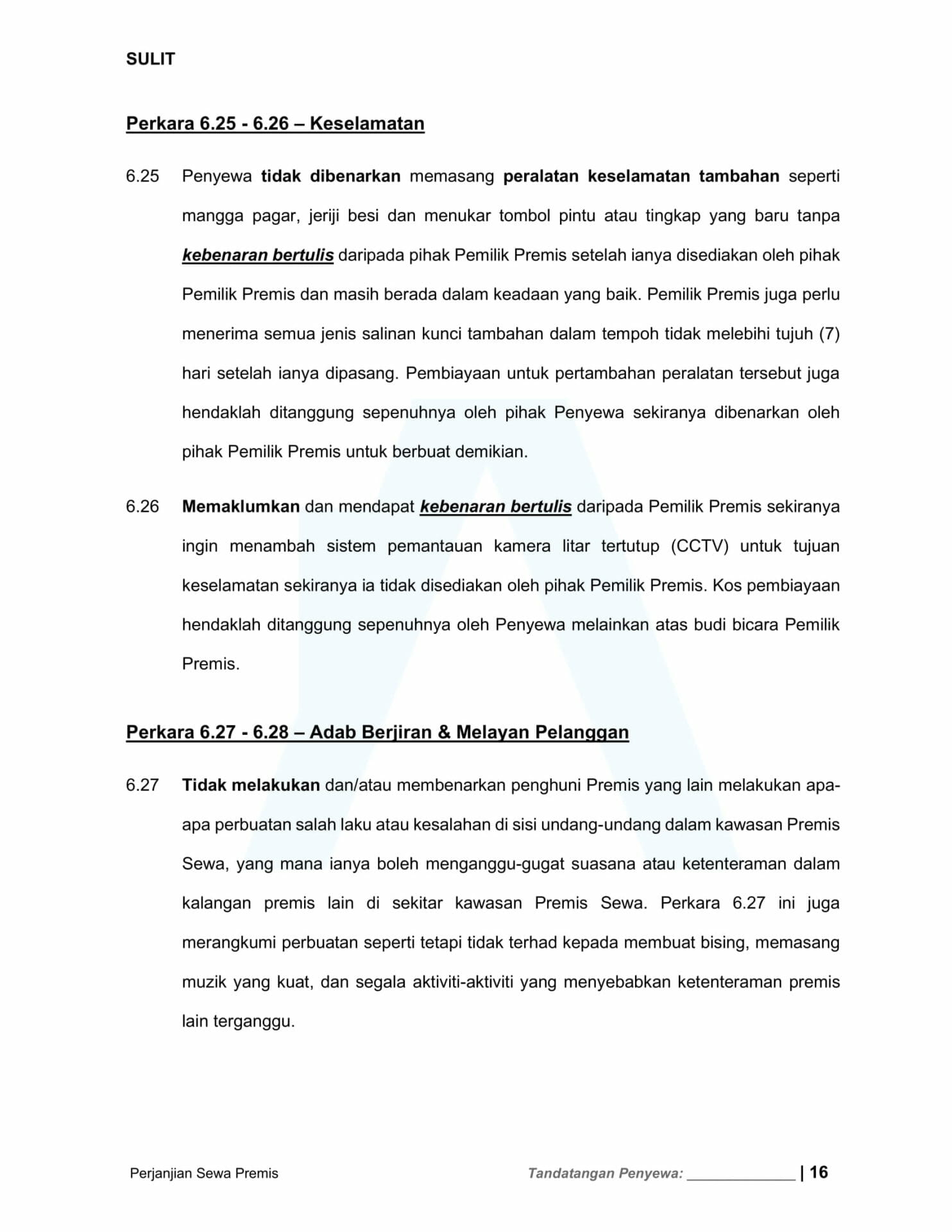 Halaman 16 Perjanjian Sewa Kedai