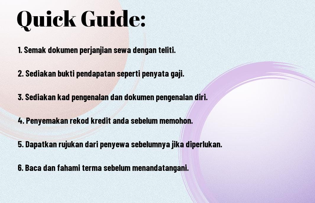Cara Menyediakan Dokumen Penting Sebagai Penyewa - Panduan Sebelum Menandatangani Perjanjian 2 panduan dokumen penting untuk penyewa rti