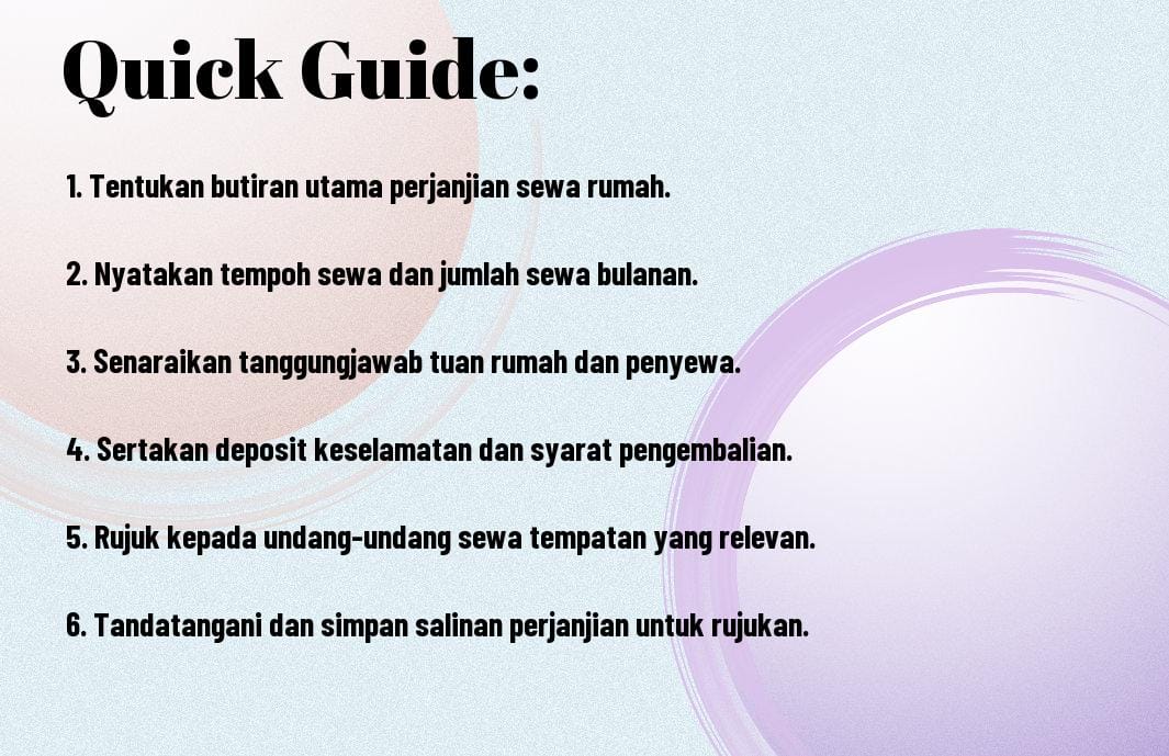 panduan komprehensif perjanjian sewa rumah gel