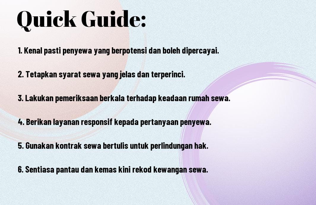 Cara Mengurus Rumah Sewa Anda Dengan Berkesan - Tips Terbaik Untuk Tuan Rumah di Malaysia 1 tips berkesan mengurus rumah sewa di malaysia rod